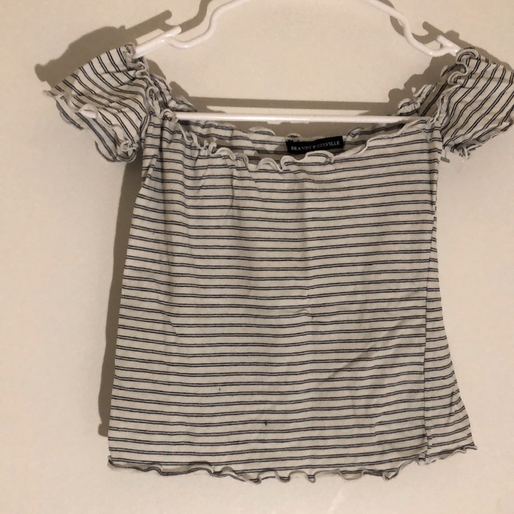 BRANDY STRIPED CROP TOP